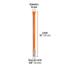 Cincel de corte frío de 5/8 X 10', TRUPER 3