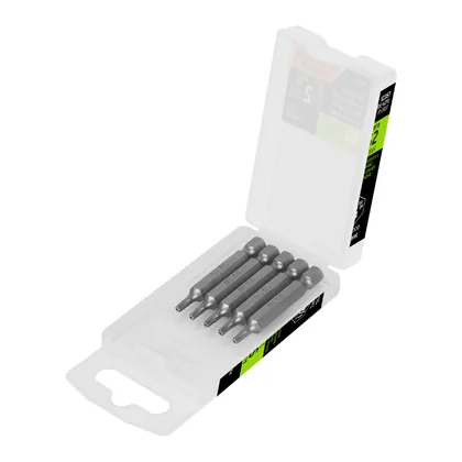 Estuche con 5 puntas torx T10 con seguro largo 2', EXPERT