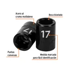 Dado cuadro 1/2' de impacto 6 puntas de 17 mm, TRUPER 2