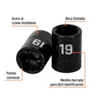 Dado cuadro 1/2' de impacto 6 puntas de 19 mm, TRUPER 2