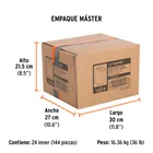 Dado cuadro 1/2' de impacto 6 puntas de 19 mm, TRUPER 7