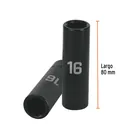 Dado largo cuadro 1/2' de impacto 6 puntas de 16 mm, TRUPER 3