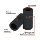 Dado largo de impacto de 1-1/16', 6 puntas, cuadro 3/4' 2