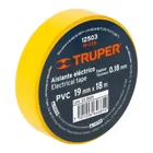 Cinta de aislar de 18 m x 19 mm, amarilla, TRUPER 2