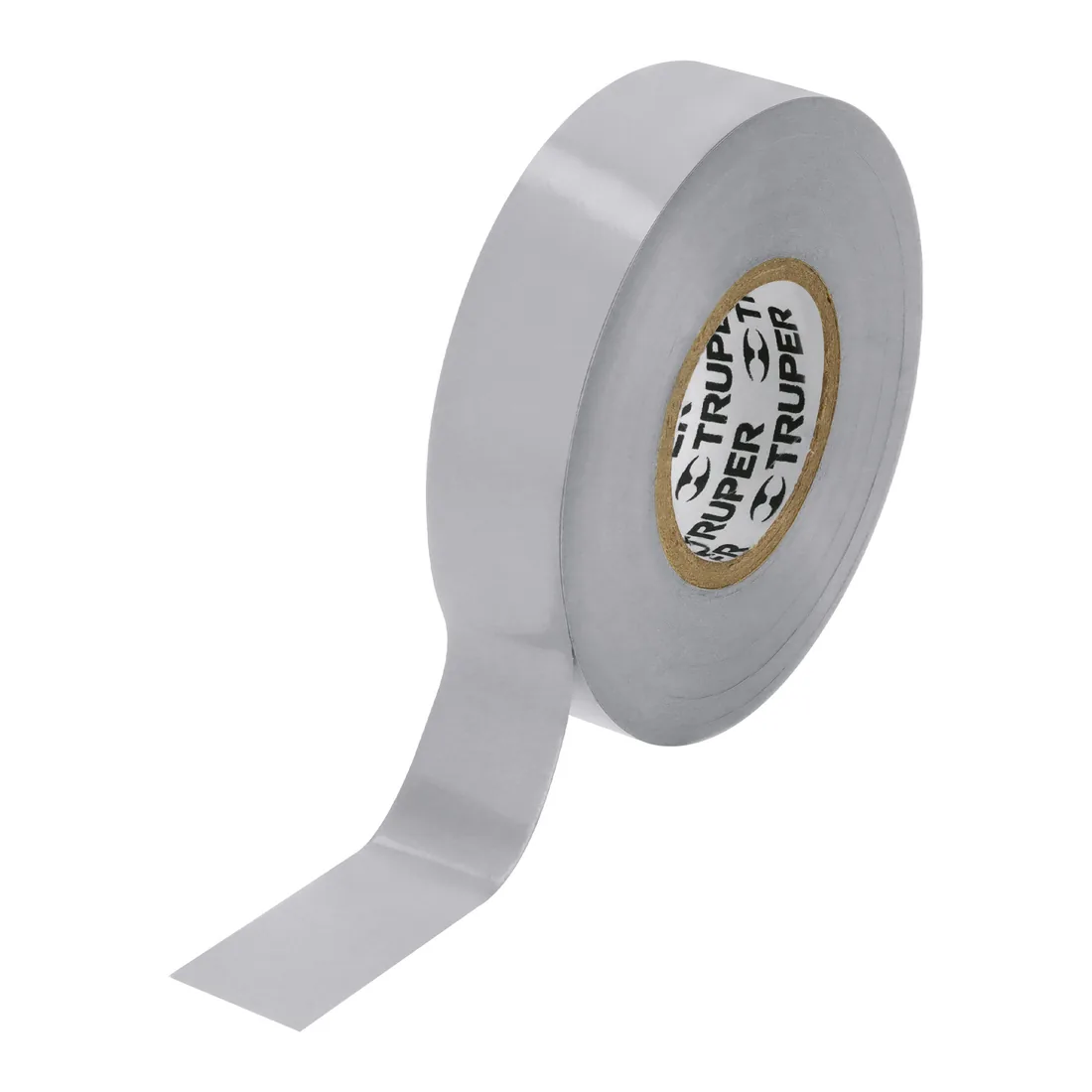 Cinta de aislar de 18 m x 19 mm, gris, TRUPER
