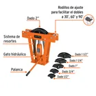 Doblador hidráulico para tubo, 12 ton, TRUPER 2