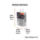 Estuche con 5 dados magnéticos de 3/16' largo 2-1/2', EXPERT 6
