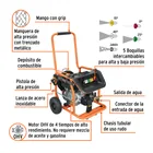 Hidrolavadora con motor a gasolina, 4000 PSI, TRUPER 7