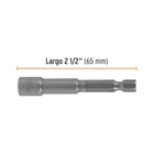 Estuche con 5 dados magnéticos de 5 mm largo 2-1/2', EXPERT 3