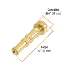 Chiflón 4' de latón maquinado para manguera, TRUPER 3