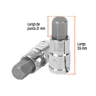 Dado punta hexagonal de 9/16', cuadro 1/2', TRUPER 3