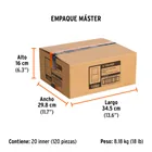 Dado de 1/2', 12 puntas, cuadro 1/2', TRUPER 7
