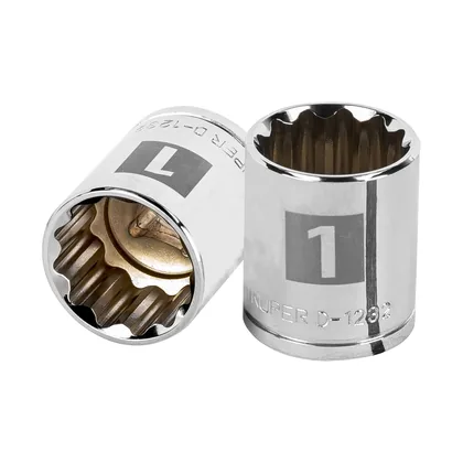 Dado de 1', 12 puntas, cuadro 1/2', TRUPER