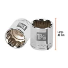 Dado de 1-3/16', 12 puntas, cuadro 1/2', TRUPER 3
