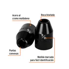 Dado de impacto de 3/8', 6 puntas, cuadro 1/2', TRUPER 2