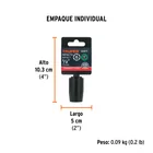 Dado de impacto de 1/2', 6 puntas, cuadro 1/2', TRUPER 5
