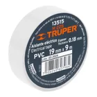 Cinta de aislar de 9 m x 19 mm, blanca, TRUPER 2