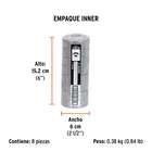 Cinta de aislar de 9 m x 19 mm, gris, TRUPER 5