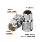 Dado de 3/8', 12 puntas, cuadro 3/8', TRUPER 2