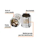 Dado de 3/4', 6 puntas, cuadro 3/8', TRUPER 2