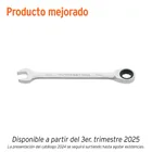 Llave combinada con matraca 17 mm x 218 mm largo, EXPERT 1