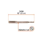 Cincel hueco para acanalado SDS plus 3/4' x 10', TRUPER 2