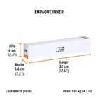 Cincel hueco para acanalado SDS plus 3/4' x 10', TRUPER 7