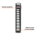 Juego de 9 dados cuadro 3/8' std, TRUPER 2