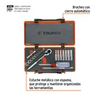 Juego de 20 herramientas cuadro 1/4' mm para mecánico 3