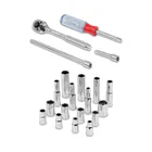 Juego de 20 herramientas cuadro 1/4' mm para mecánico 4