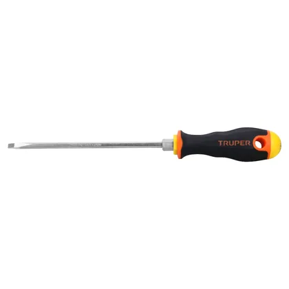 Desarmador cabinet 3/16' x 6' mango Comfort Grip, TRUPER