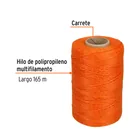 Carrete con 165 m de hilo para albañil naranja, TRUPER 2
