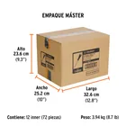 Desarmador de cruz 1/8' x 4' mango Comfort Grip, TRUPER 6
