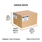 Desarmador de cruz 3/16' x 8' mango de acetato, TRUPER 6
