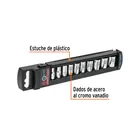 Juego de 10 dados cuadro 1/4' std, TRUPER 2