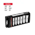 Juego 6 dados largos cuadro 1/2' std, TRUPER 3