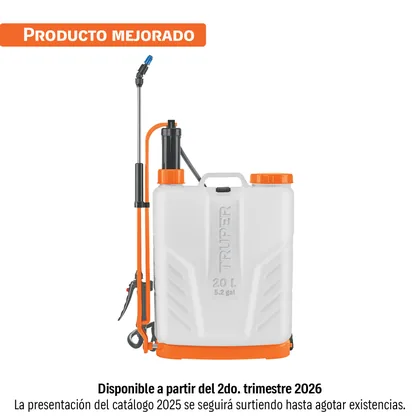 Fumigador de 20 L manual de mochila, TRUPER