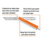 Escuadra 9' falsa de acero inox mango de aluminio, EXPERT 2