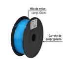 Carrete con 100 m de hilo para pesca azul calibre 1.00 mm 2