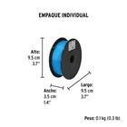 Carrete con 100 m de hilo para pesca azul calibre 1.00 mm 4