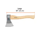 Hacha europea, 600 g, mango hickory 14', TRUPER 3