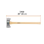 Hacha doble Michigan 3-1/2 lbs, mango de hickory 35', TRUPER 3