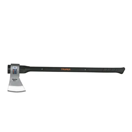 Hacha media labor 4 lb, mango de fibra de vidrio 36',TRUPER