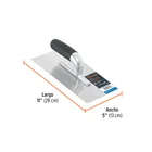 Llana 11' canto recto, 6 remaches, mango Comfort Grip,TRUPER 3