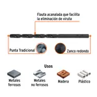 Broca HSS 5/32' Trublack para metal, TRUPER 3