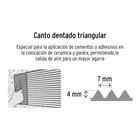 Llana 11' dentado triangular, 10 remaches,mango Comfort Grip 4