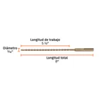 Broca SDS Plus 3/16 x 8', TRUPER 4