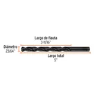 Broca HSS 23/64' Trublack para metal, TRUPER 4