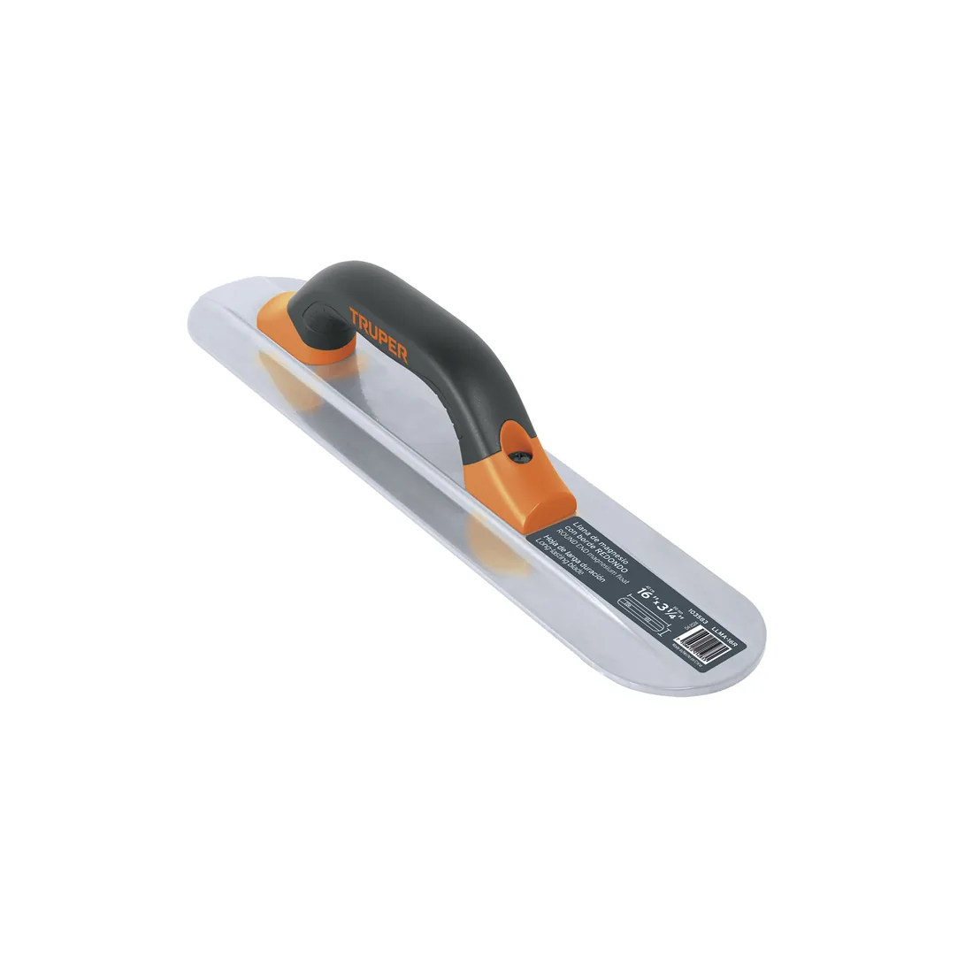 Llana de magnesio 16' borde redondo, mango Comfort Grip