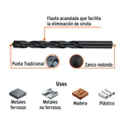 Broca HSS 13/32' Trublack para metal, TRUPER 3